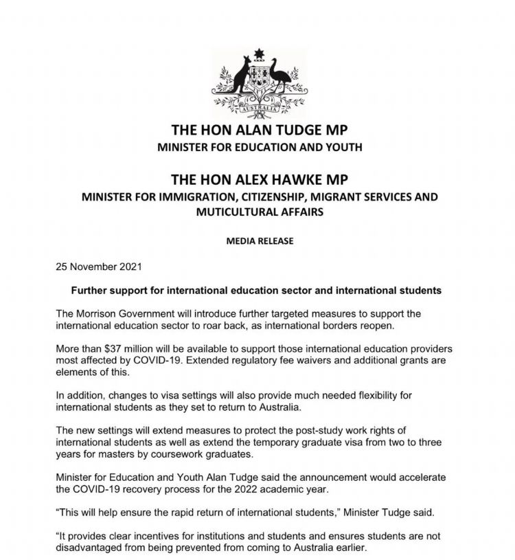 重磅利好！485签证延长至3年！境外滞留可重新申请！