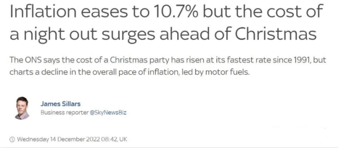 英国通胀率降至10.7%，英镑小幅上涨