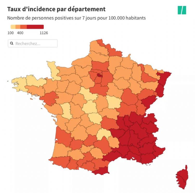 法国将日增10万例！奥密克戎病患每两天翻一倍！假期后或将封城！