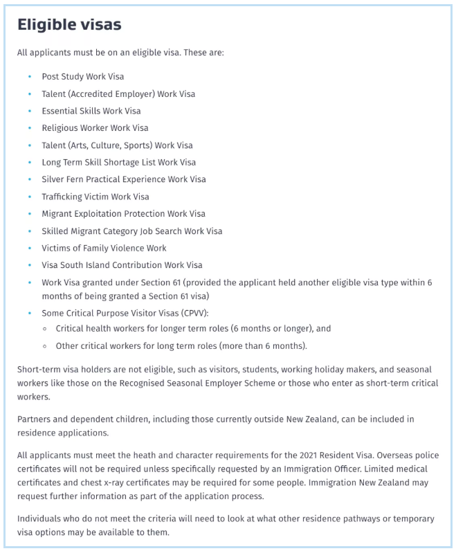 新西兰移民局重磅推出了一次性居民身份签证，16.5万人将受益