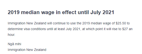新西兰移民局圣诞大礼！8类工签及子女签自动延期6个月！工资要求暂不上涨！
