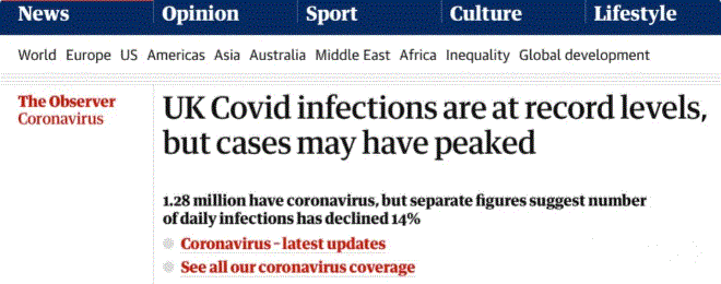 英国新冠病例数量下降了14%，疫苗加强针对全英开放！