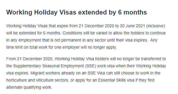 新西兰移民局圣诞大礼！8类工签及子女签自动延期6个月！工资要求暂不上涨！