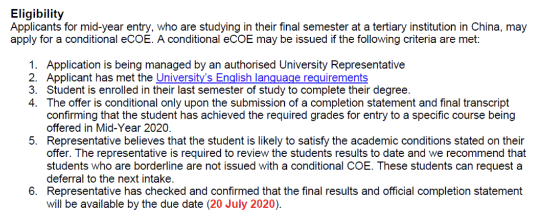 澳洲迎来疫情拐点，7月有望入学？澳洲有条件COE政策相关要求