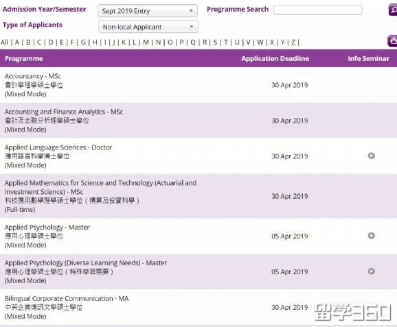 注意啦！香港求学硕士部分专业12月份截止啦！