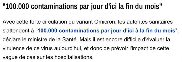 法国将日增10万例！奥密克戎病患每两天翻一倍！假期后或将封城！